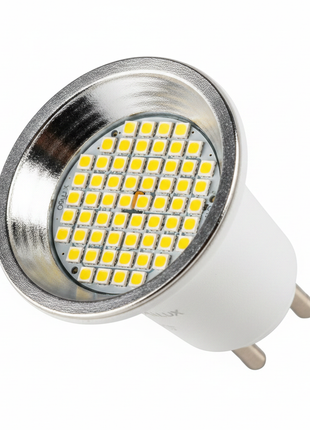 Opalux LED GU10 9W – chip LED de alta eficiencia – base GU10 twist-lock – foco empotrado de larga duración y bajo consumo

