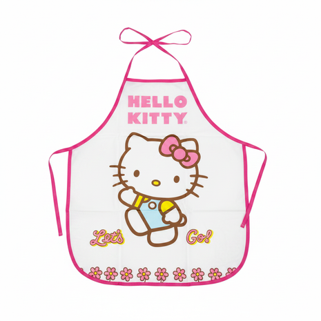 Mandil Hello Kitty flat lay