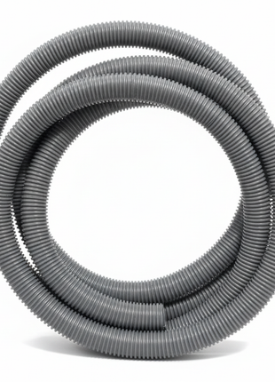 Manguera flexible gris fondo blanco profesional