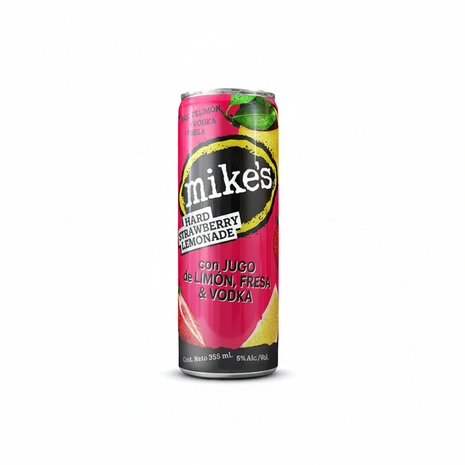 Mike's Hard Strawberry Lemonade - Fondo Blanco