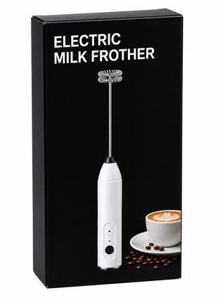 Milk Frother blanco caja