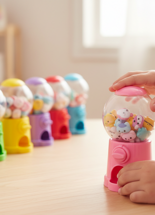 Mini máquina borradores kawaii niños diversión sorpresa figuras