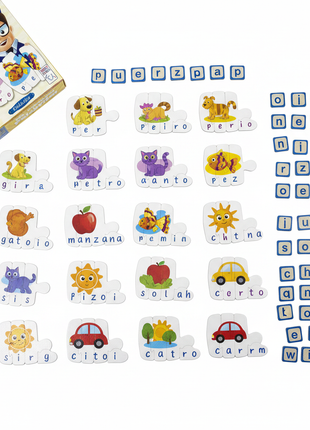 Mis Primeras Palabritas – deletrear y formar palabras jugando – 101 fichas – aprendizaje lúdico infantil
