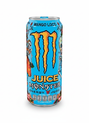 Monster Juice Mango Loco - Fondo Blanco