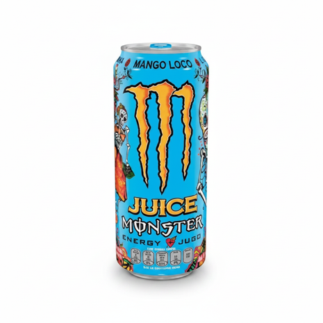 Monster Juice Mango Loco - Fondo Blanco
