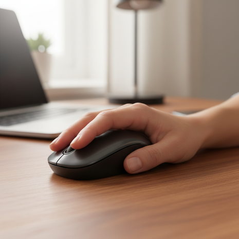 Mouse iTEC protagonista en escritorio natural
