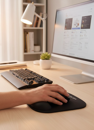 Mousepad Ergonómico KÜZLER en uso - lifestyle