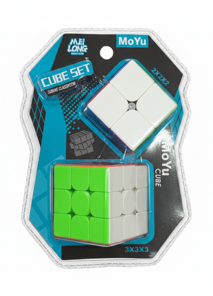 MoYu Cube Set 2x2 + 3x3 – cubos de velocidad stickerless – giro suave – pack ideal para principiantes