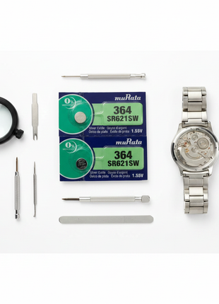 Murata 364 SR621SW – pack 2 pilas botón – compatibles con relojes analógicos y dispositivos de precisión miniatura

