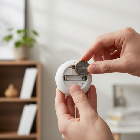 Murata CR2450 – reemplazo de pila litio 3V para sensor domótico – instalación sencilla y potencia confiable de larga duración

