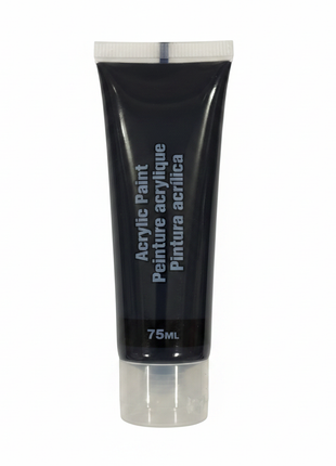Pintura acrílica negra 75ml tubo profesional color intenso para manualidades y bellas artes Perú

