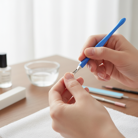 Nipper azul lifestyle manicure