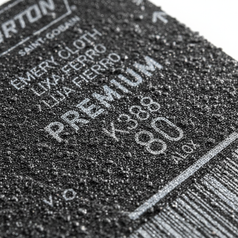 Norton K388 Grano 80 macro textura