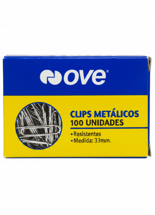 Nove Clips Metálicos - Imagen profesional