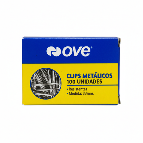 Nove Clips Metálicos - Imagen profesional