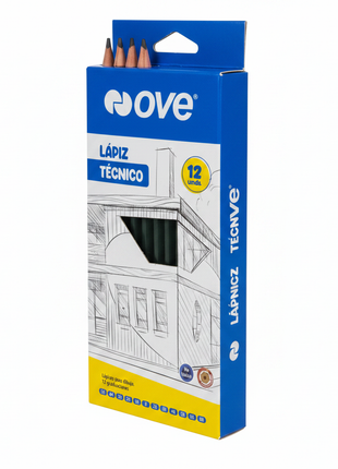 Nove Lápiz Técnico - Ángulo 3/4
