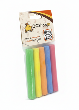 PACK 5 TIZAS DE COLORES