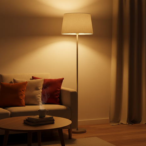 Opalux A60 9W LED Cálido en uso