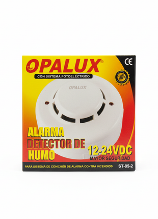 Opalux Alarma Detector de Humo ST-85-2 - Fondo Blanco