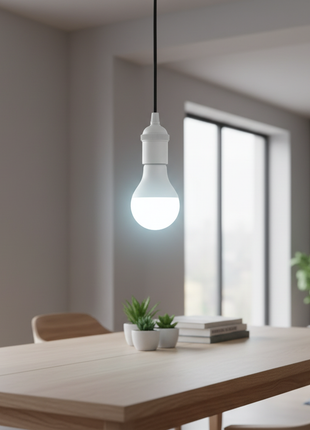 Opalux LED 12W E27 – iluminación blanca brillante para hogar y oficina – instalación directa en portalámparas estándar

