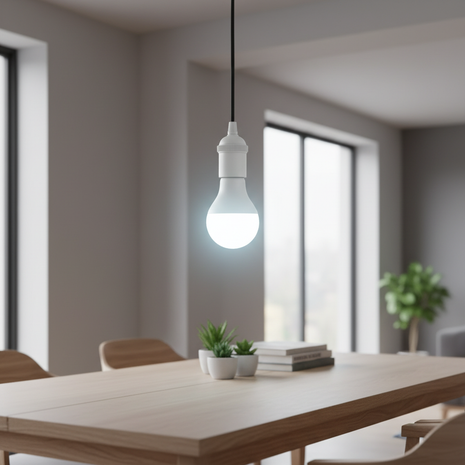 Opalux LED 12W E27 – iluminación blanca brillante para hogar y oficina – instalación directa en portalámparas estándar


