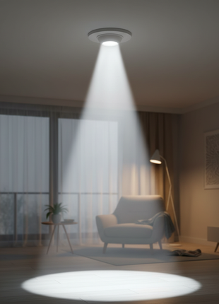 Opalux MR16 9W LED en uso
