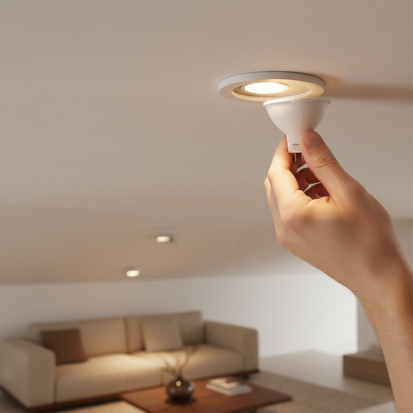 FOCO LED DICROICO LUZ CALIDA - 9W GU5.3