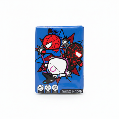 Pañuelos desechables Marvel Disney – 5 diseños Captain America Hulk Avengers Mickey – suaves y resistentes