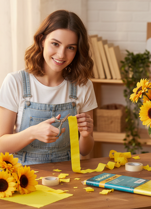 Papel Crepe Amarillo lifestyle