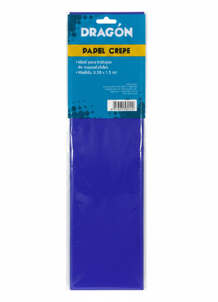 Papel Crepe Azul frontal