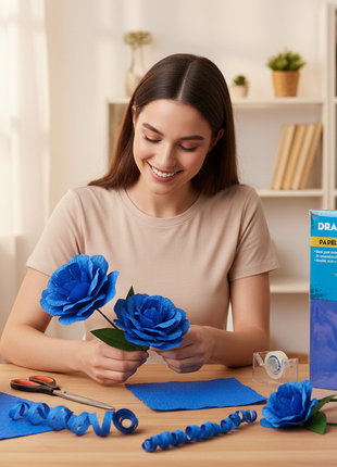 Papel Crepe Azul lifestyle