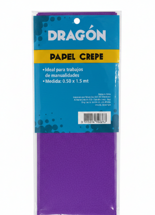 Papel Crepe Morado frontal