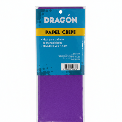 Papel Crepe Morado frontal