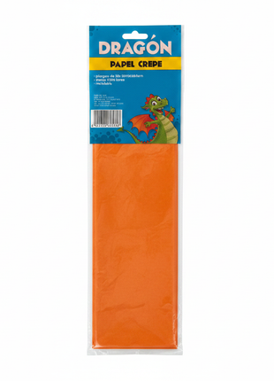 Papel Crepe Naranja frontal