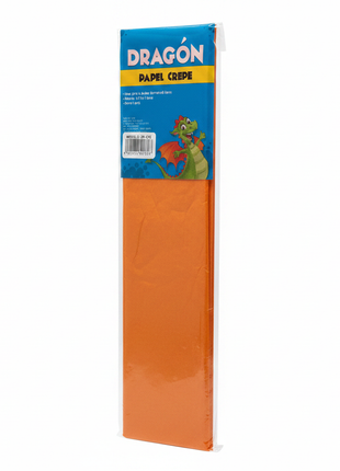 Papel Crepe Naranja tres cuartos