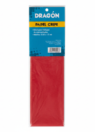 Papel Crepe Rojo frontal