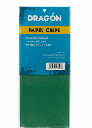 Papel Crepe Verde frontal