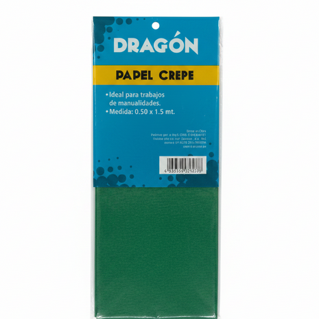 Papel Crepe Verde frontal