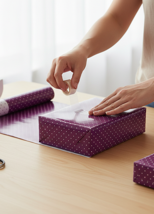 Papel Regalo Morado Puntos lifestyle