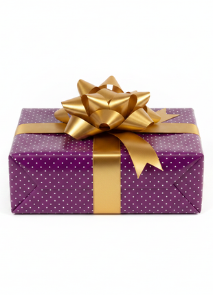 Papel Regalo Morado Puntos regalo envuelto