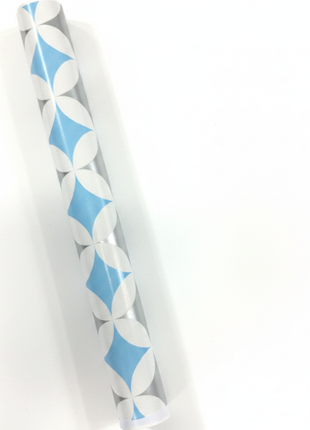Papel Regalo Rombos Celeste rollo vertical
