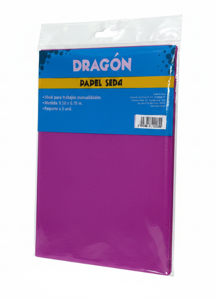 Papel Seda Fucsia tres cuartos