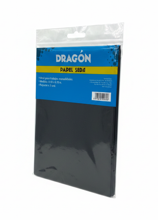 Papel Seda Negro tres cuartos