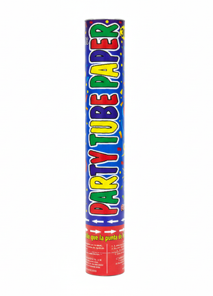 Party Tube Paper frontal fondo blanco