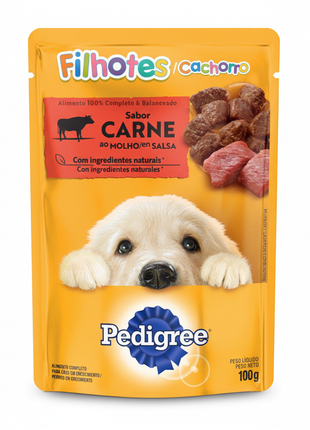 Pedigree Filhotes Cachorro Carne en Salsa