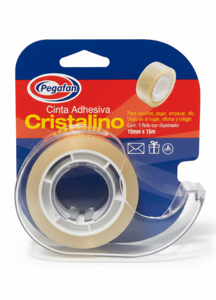 Pegafan Cristalino con dispensador fondo blanco