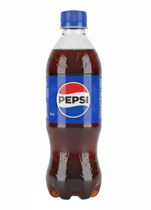 Pepsi 450ml - fondo blanco de frente