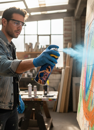 Persona usando C&A Pintura en Spray