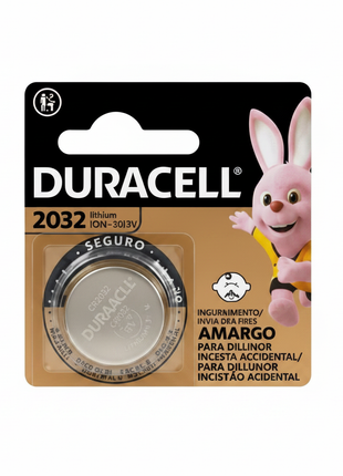 Pila CR2032 Duracell Lithium 3V – batería de botón para llave de auto y reloj – máxima duración garantizada


