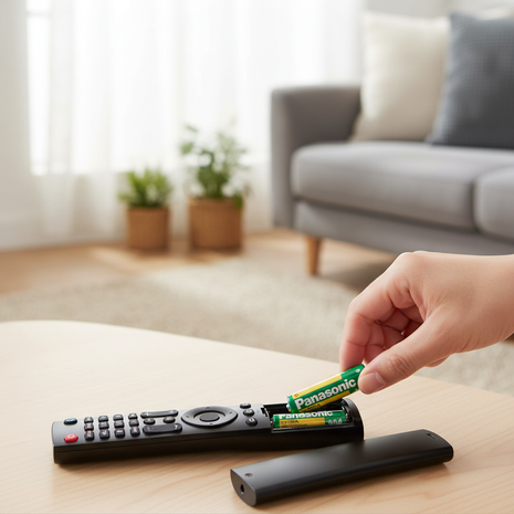 Pilas Panasonic AAA en situación de uso